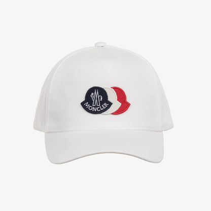 男童白色Logo棉棒球帽