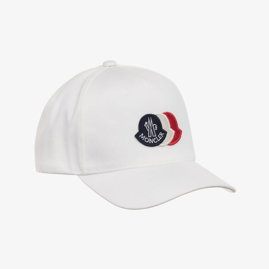 男童白色Logo棉棒球帽