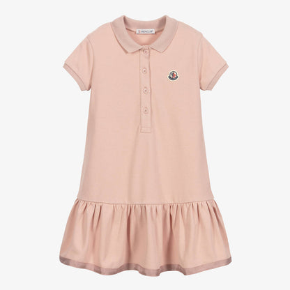 女童淡粉色棉连衣裙