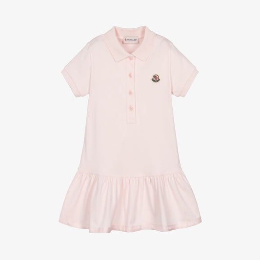 女童浅粉色棉连衣裙