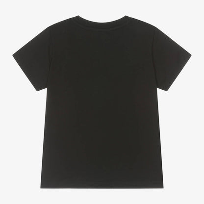 儿童黑色Logo棉T恤