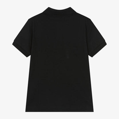 男童黑色泰迪熊棉Polo衫