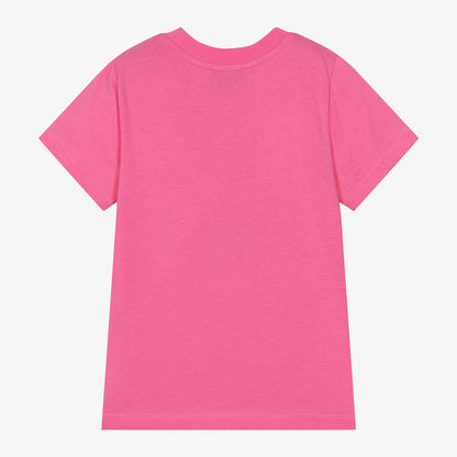 儿童粉色Logo棉T恤