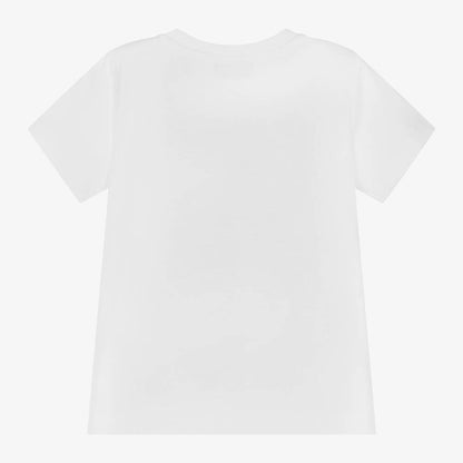 儿童白色Logo棉T恤