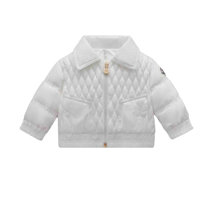 婴儿白色"ODIT"羽绒夹克