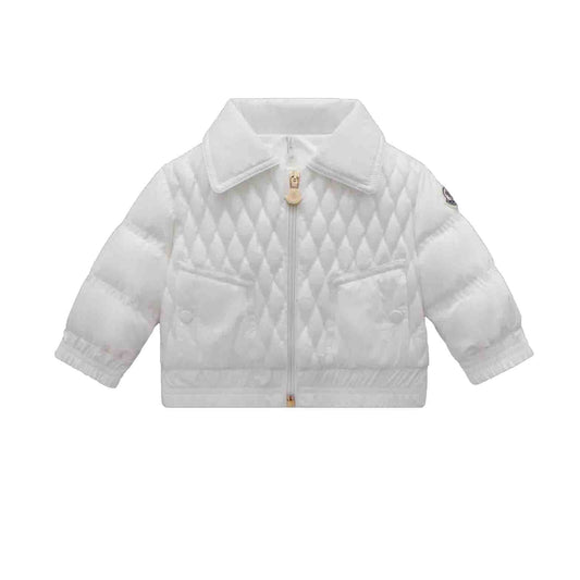 婴儿白色"ODIT"羽绒夹克