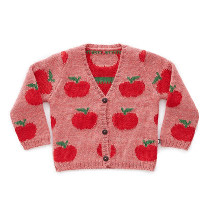Baby Girls Rose & Red Baby Alpaca Cardigan