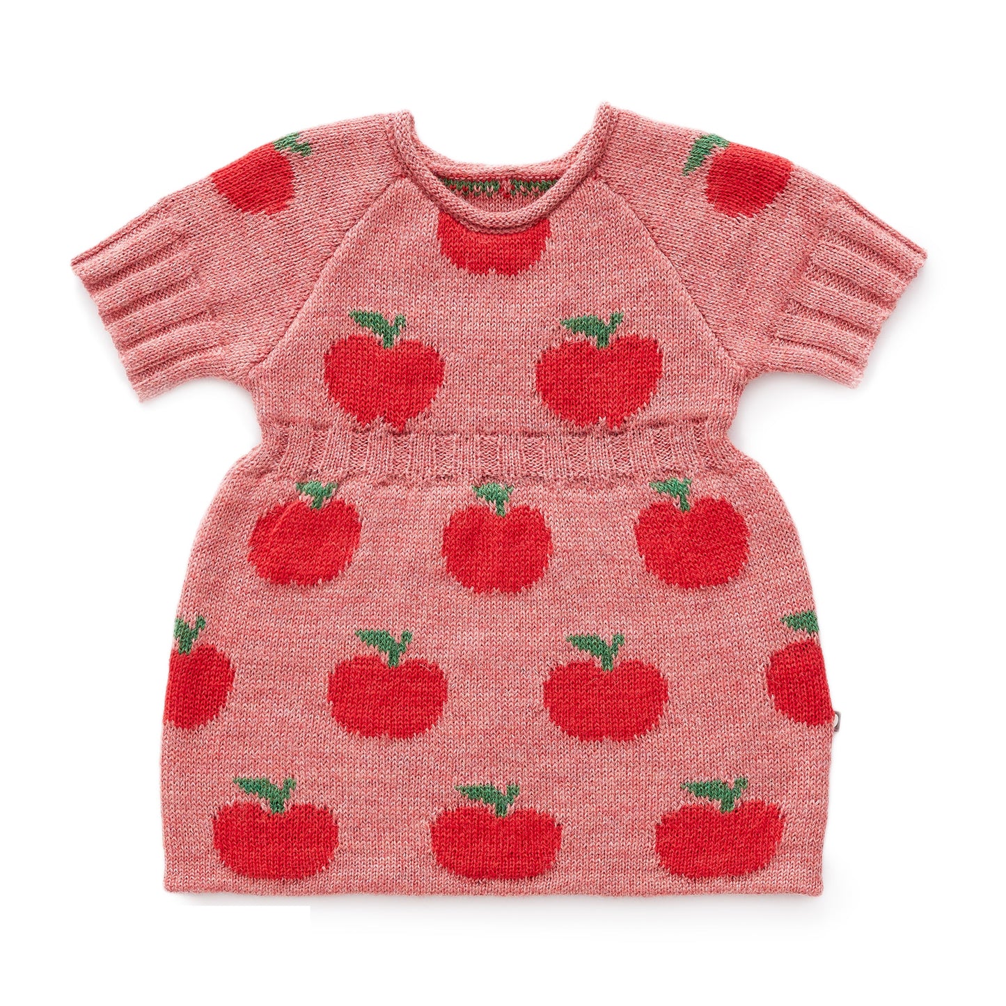 Baby Girls Rose & Red Baby Alpaca Dress