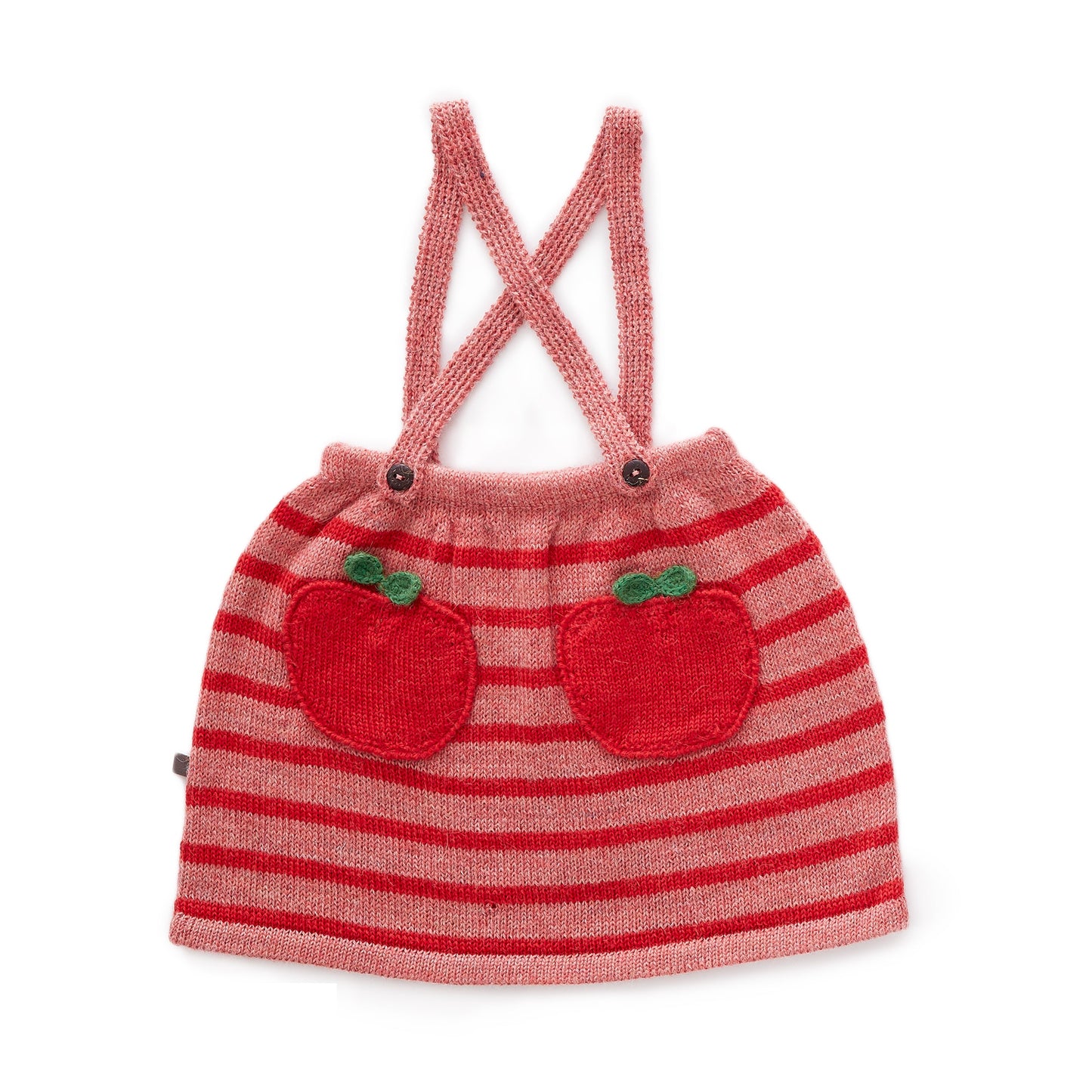Baby Girls Rose & Red Baby Alpaca Skirt