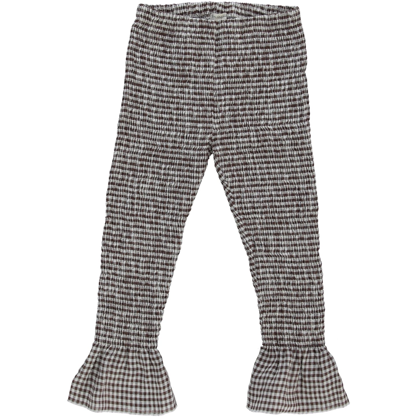 女童黑色格子打底裤