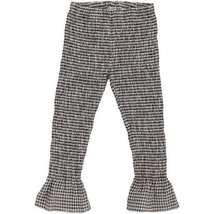 女童黑色格子打底裤