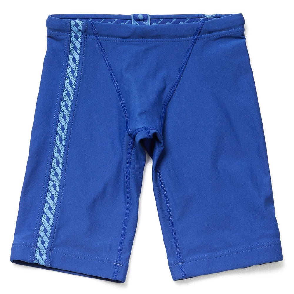 男童蓝色专业泳裤