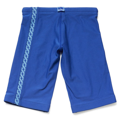 男童蓝色专业泳裤