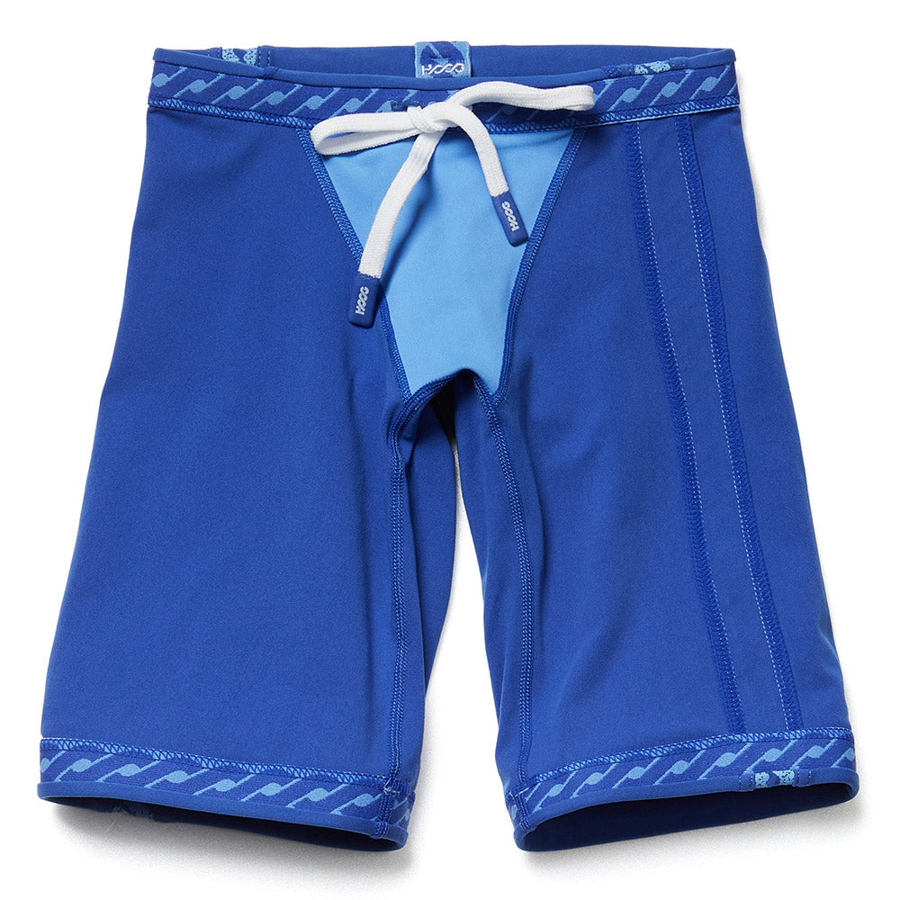 男童蓝色专业泳裤