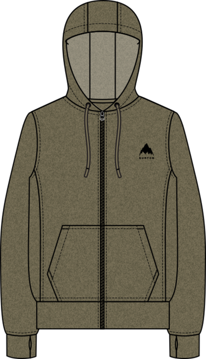 Men's Oak Full-Zip Fleece