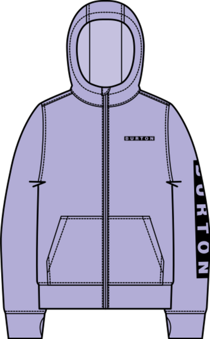 Burton Kids' Oak Full-Zip Hoodie