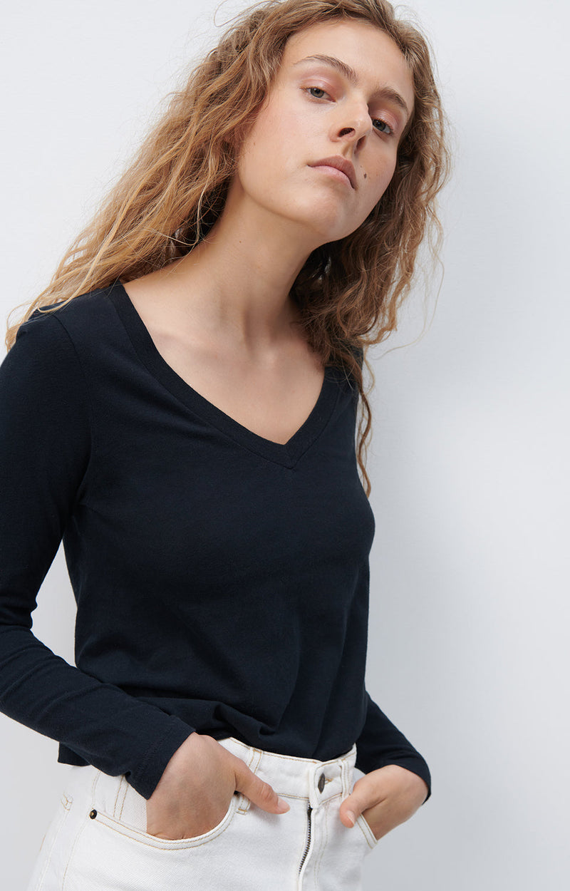 T-SHIRT AJUSTE ML COL V