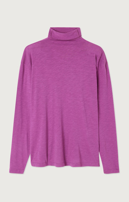 女士宽松高领T恤