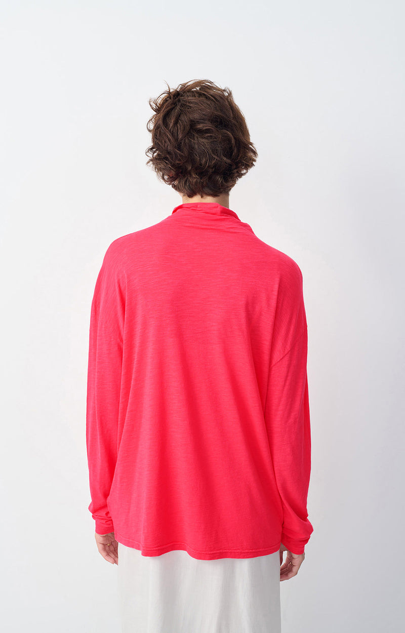 TEE-SHIRT AMPLE ML COL ROULE