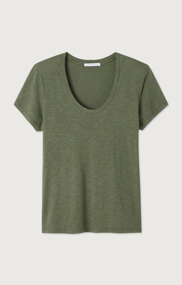T-SHIRT DROIT MC COL U
