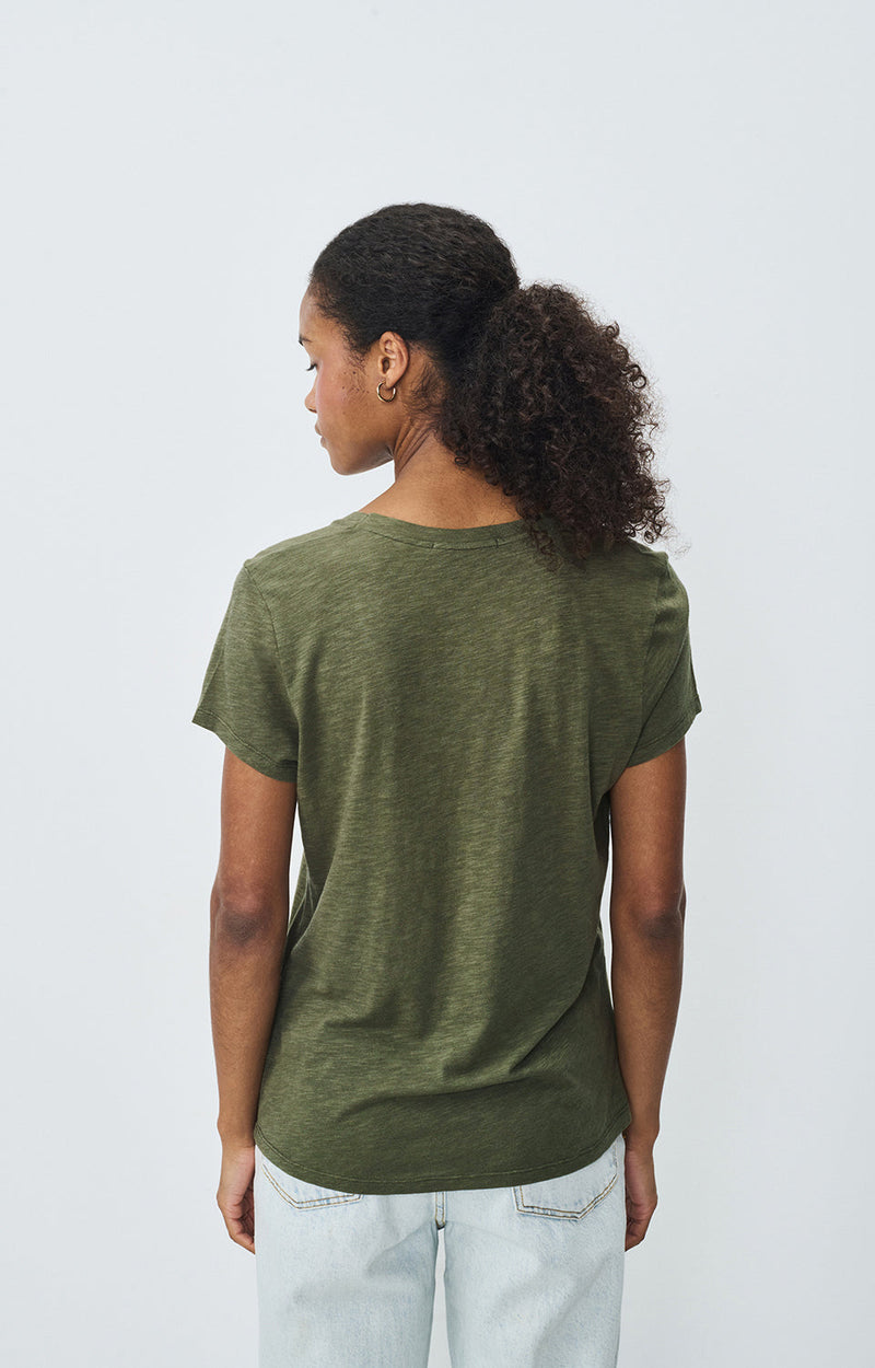 T-SHIRT DROIT MC COL U