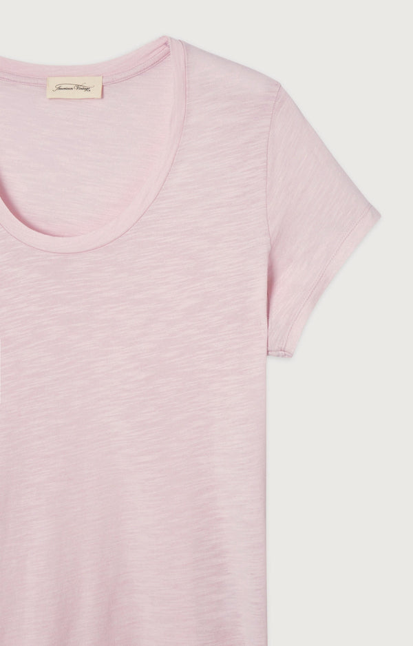 T-SHIRT DROIT MC COL U