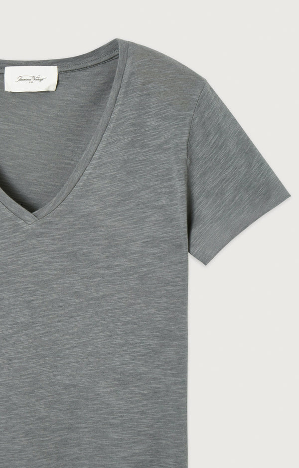 T-SHIRT TRAPEZE MC COL V