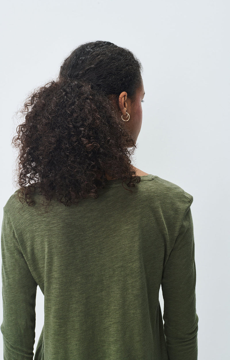 T-SHIRT TRAPEZE ML COL V