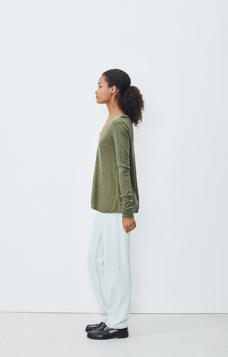 T-SHIRT TRAPEZE ML COL V