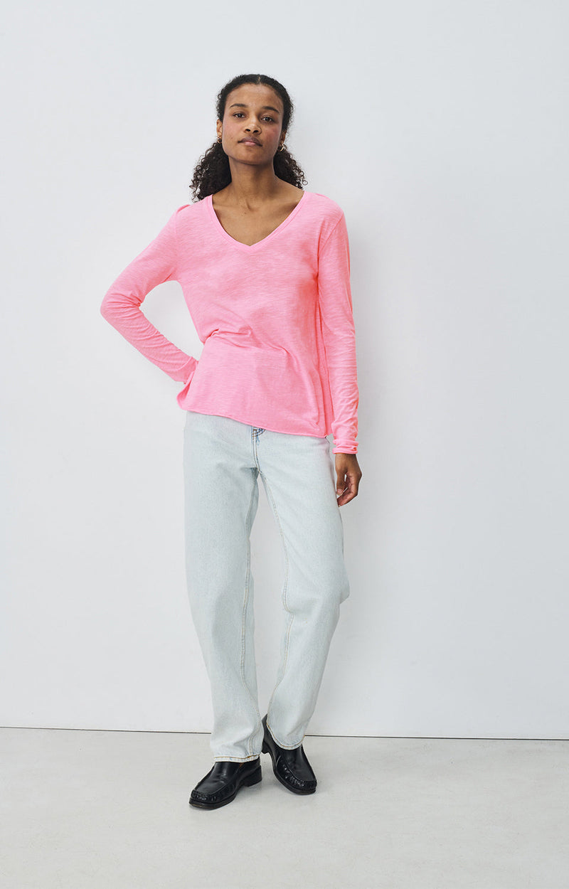 T-SHIRT TRAPEZE ML COL V