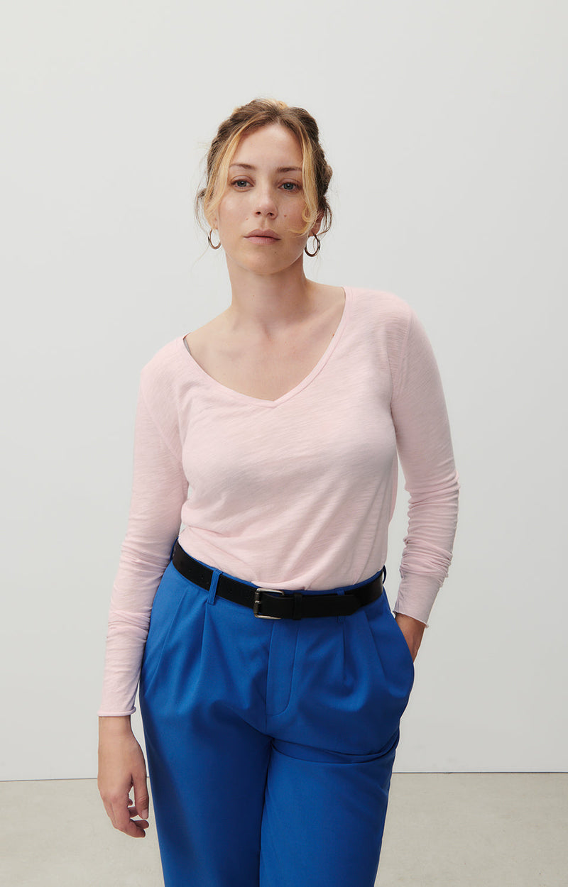 T-SHIRT TRAPEZE ML COL V