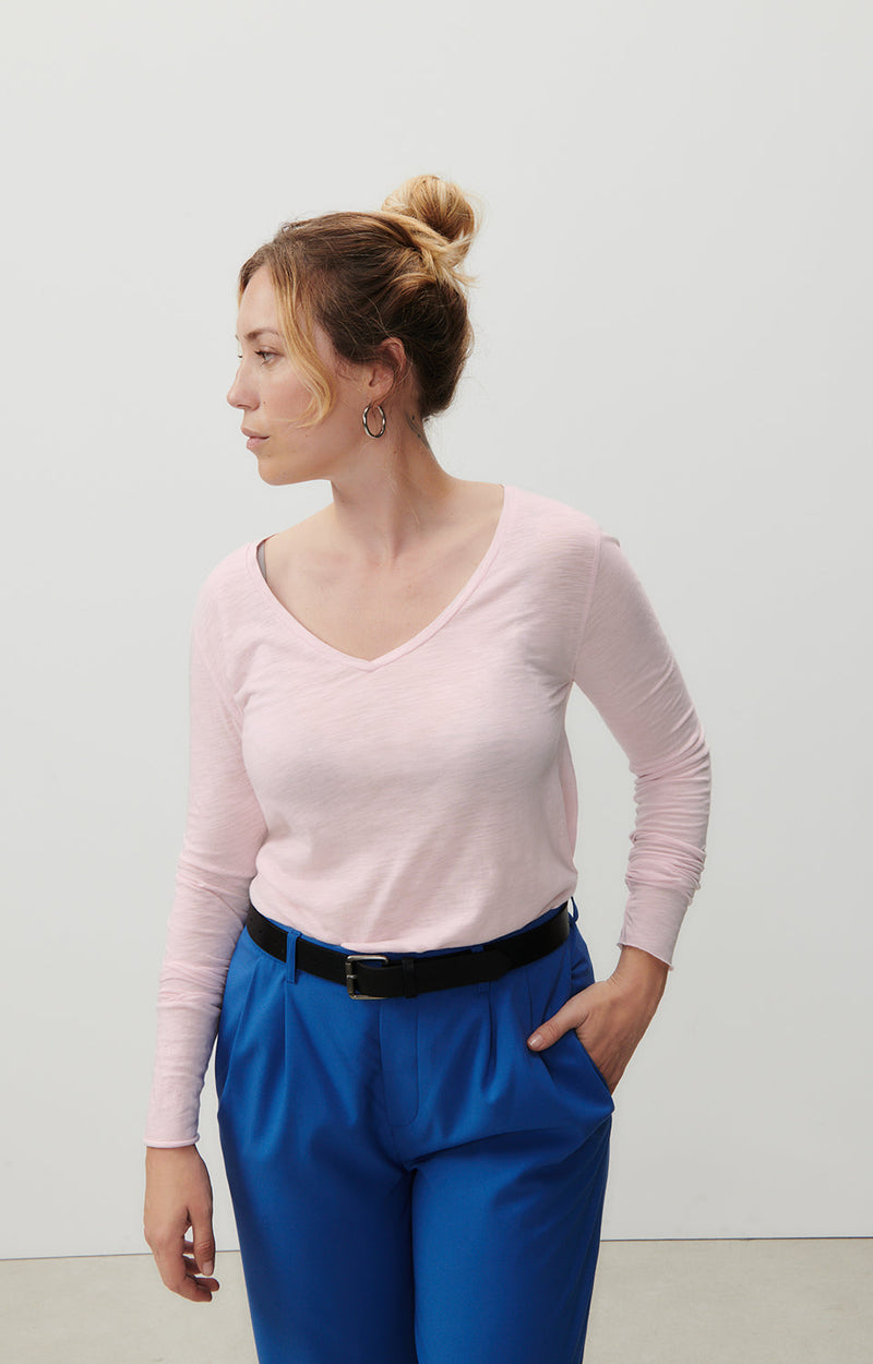 T-SHIRT TRAPEZE ML COL V