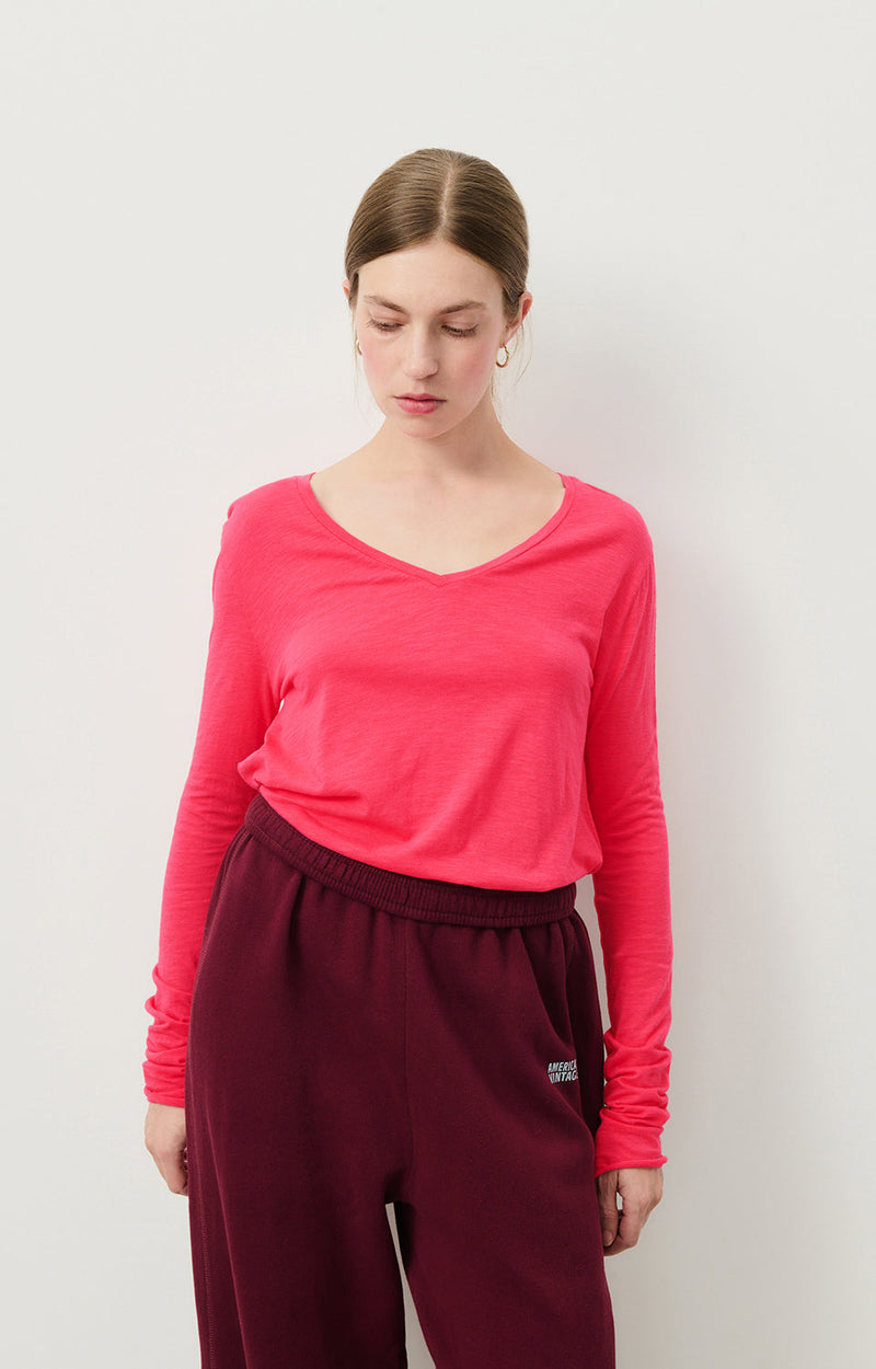 T-SHIRT TRAPEZE ML COL V