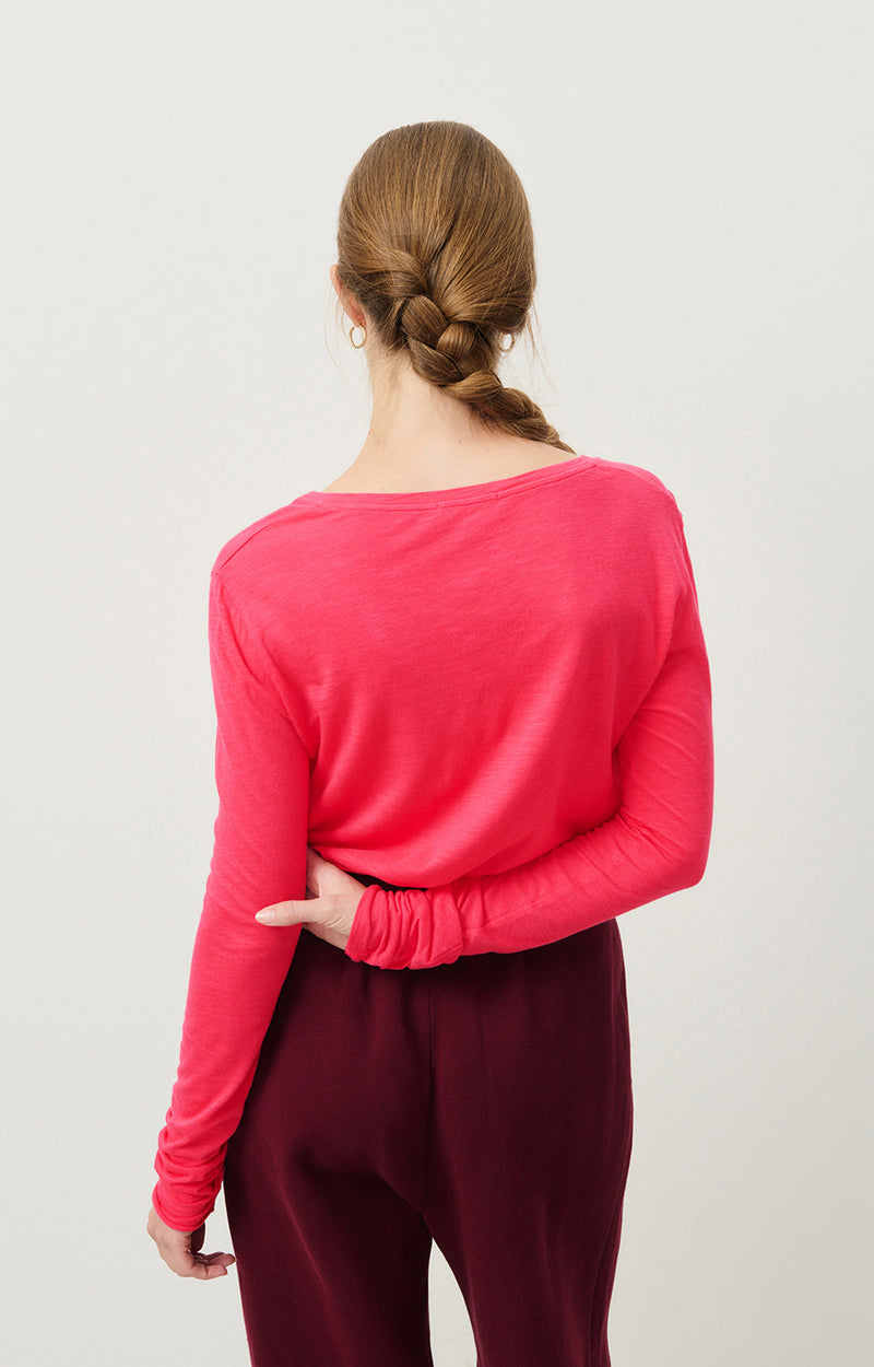 T-SHIRT TRAPEZE ML COL V