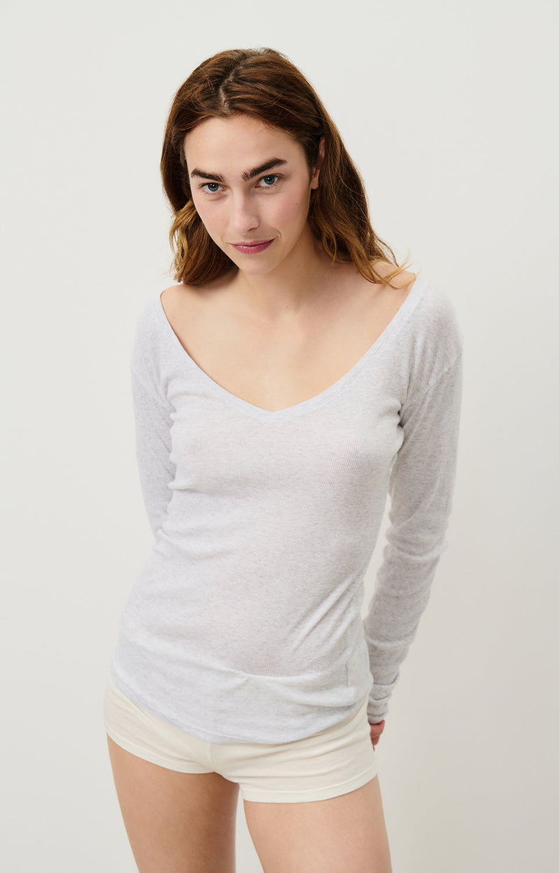 TEE-SHIRT AJUSTE ML COL V