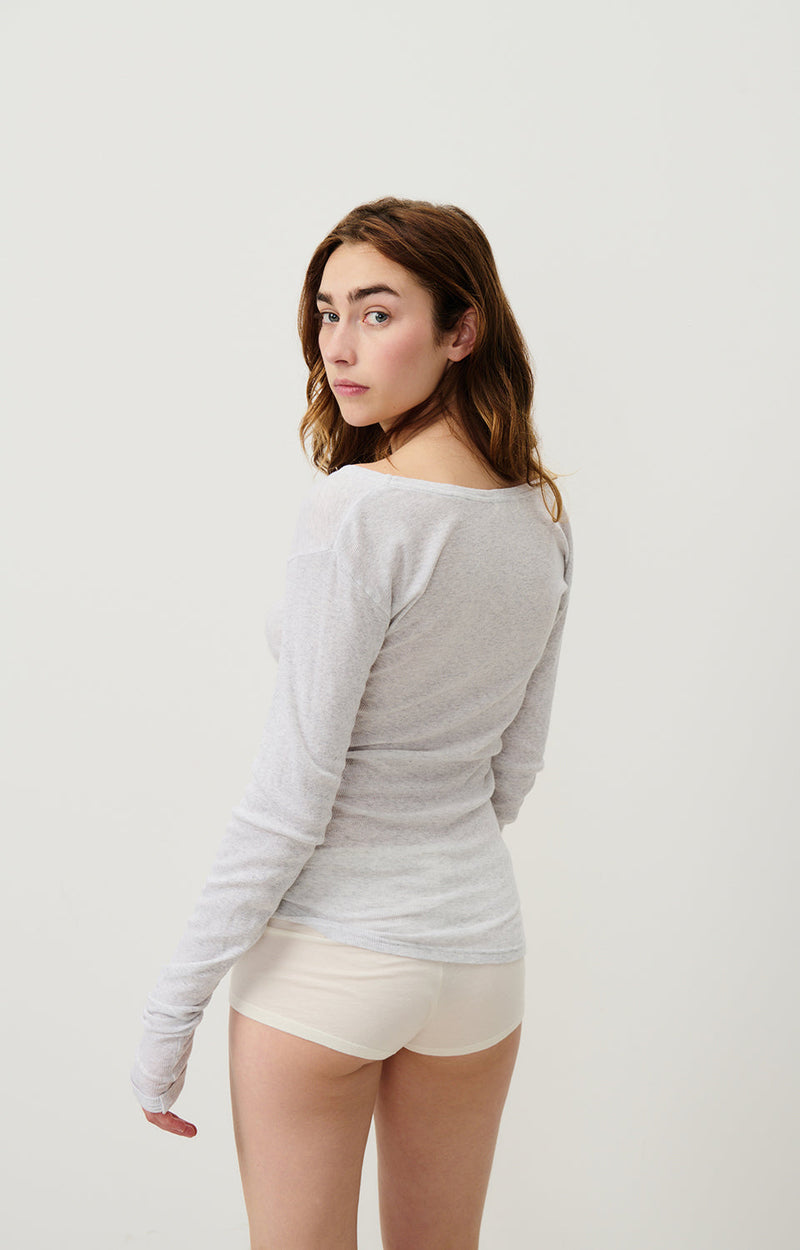 TEE-SHIRT AJUSTE ML COL V