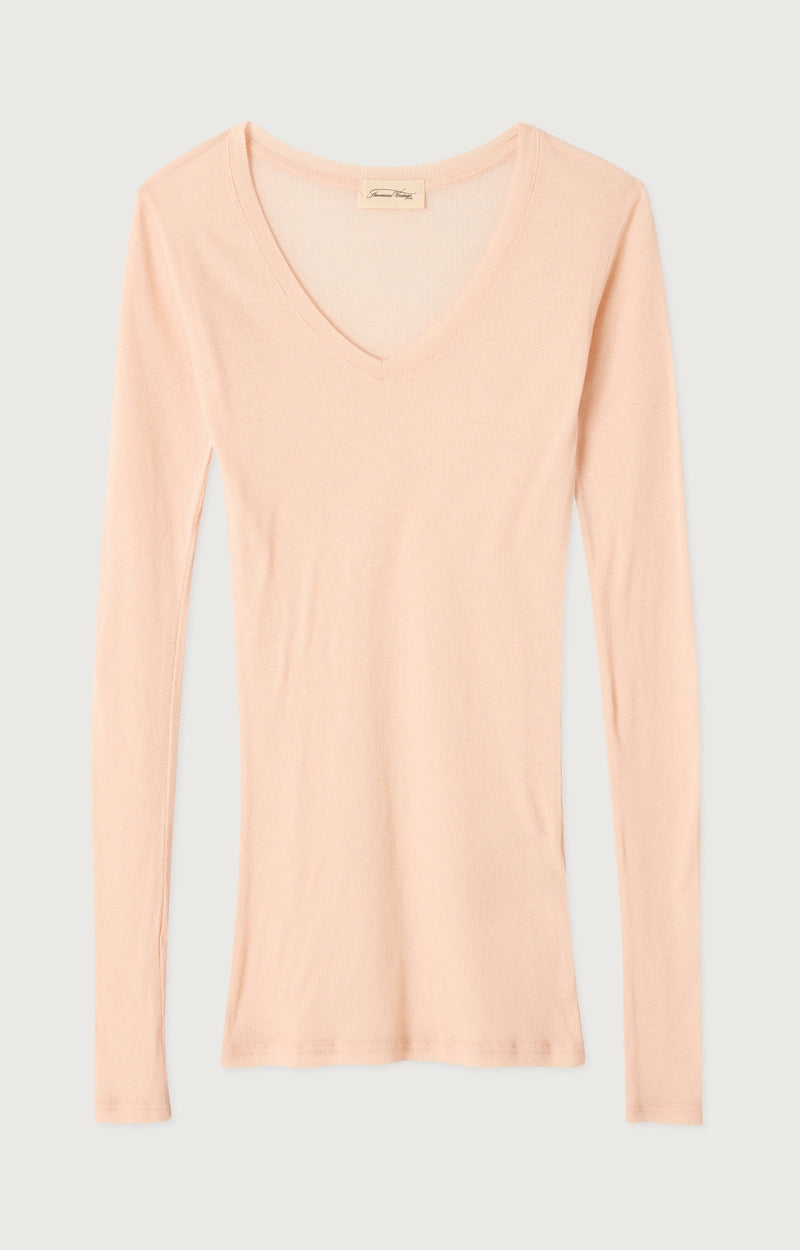 TEE-SHIRT AJUSTE ML COL V