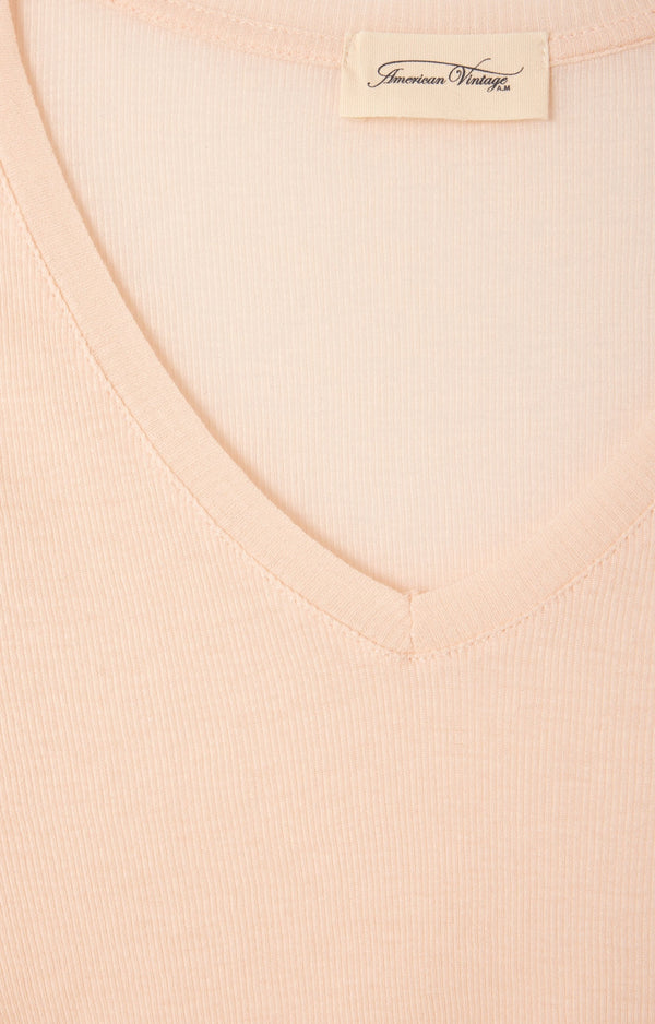 TEE-SHIRT AJUSTE ML COL V