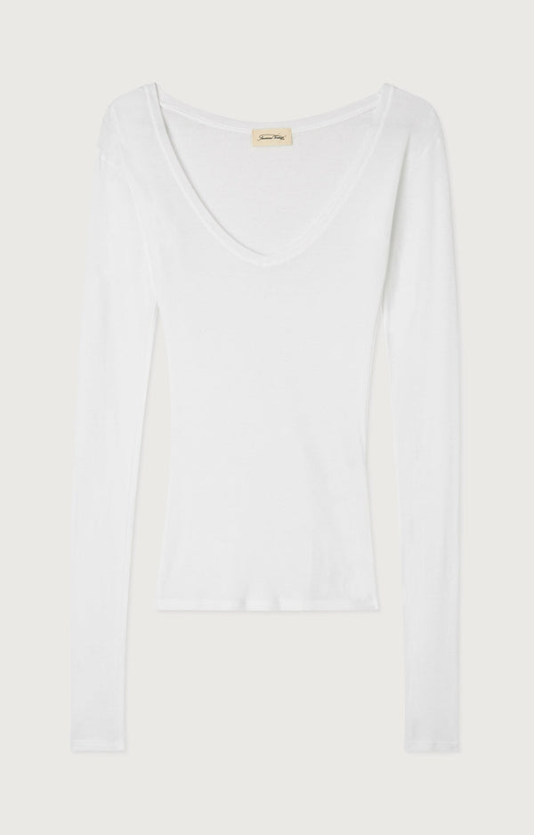 TEE-SHIRT AJUSTE ML COL V