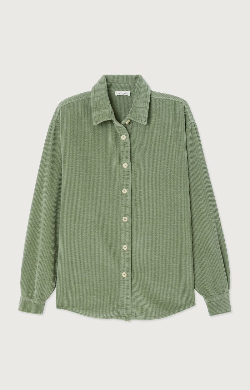 CHEMISE LONGUE AMPLE ML COL BOUTONNE