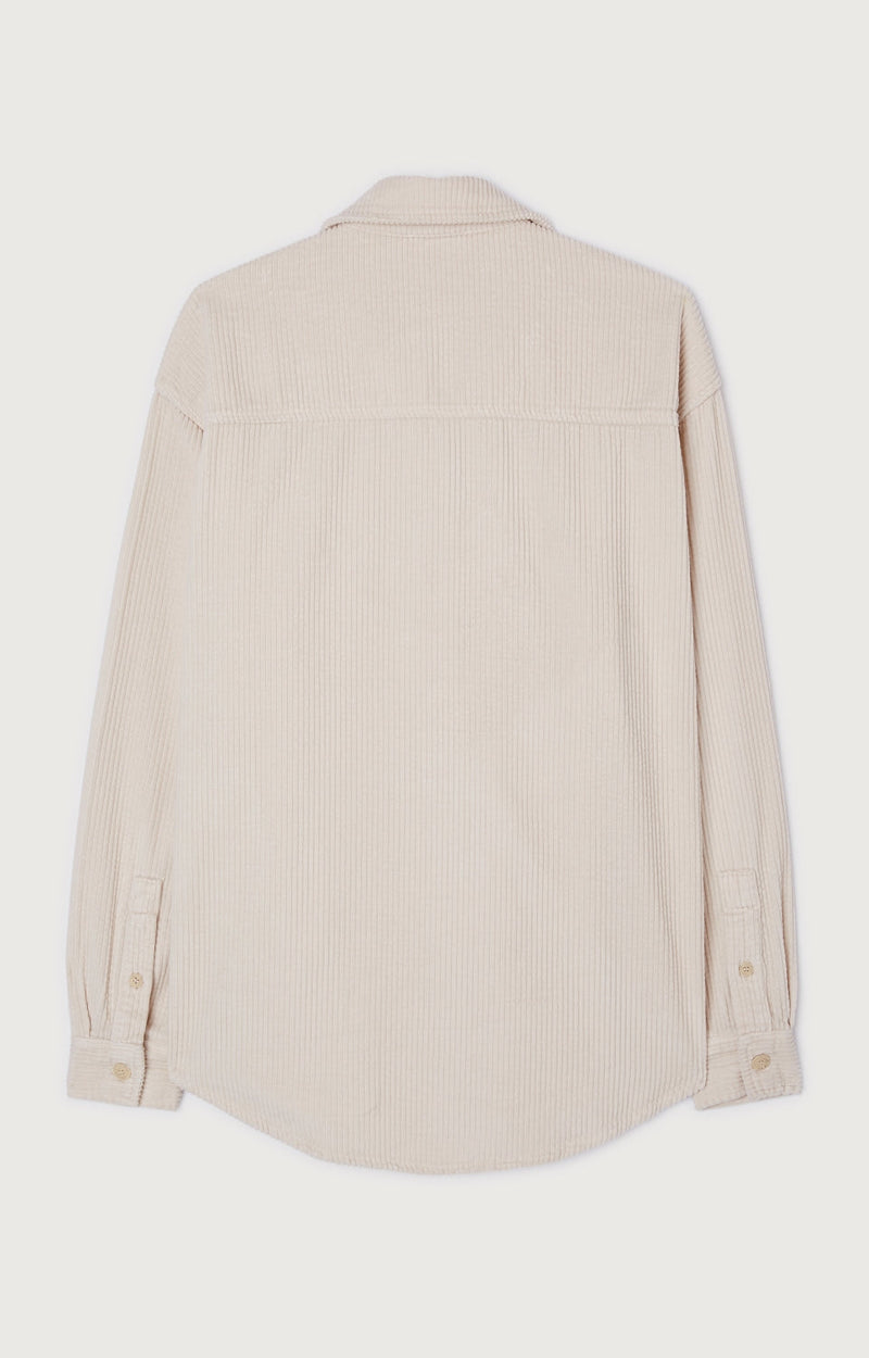 CHEMISE LONGUE AMPLE ML COL BOUTONNE