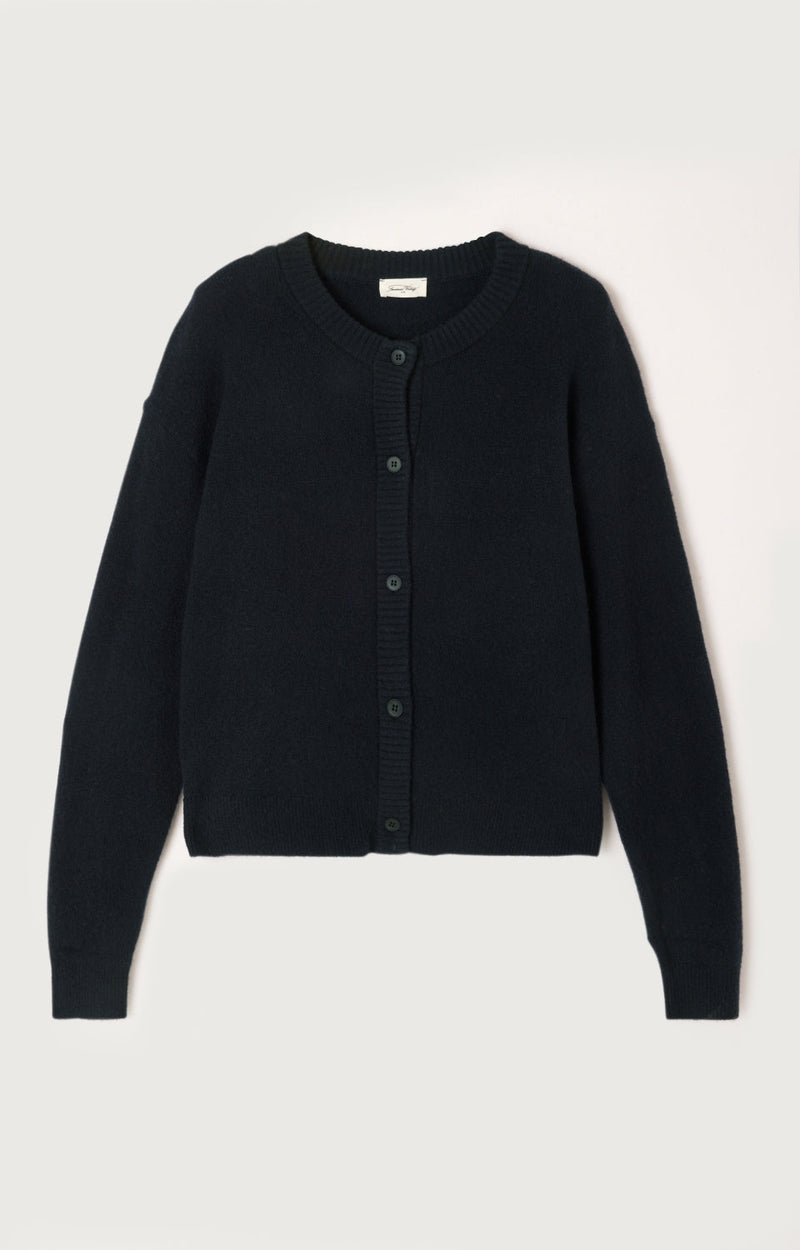 GILET COURT BOULE ML COL ROND BOUTONNE