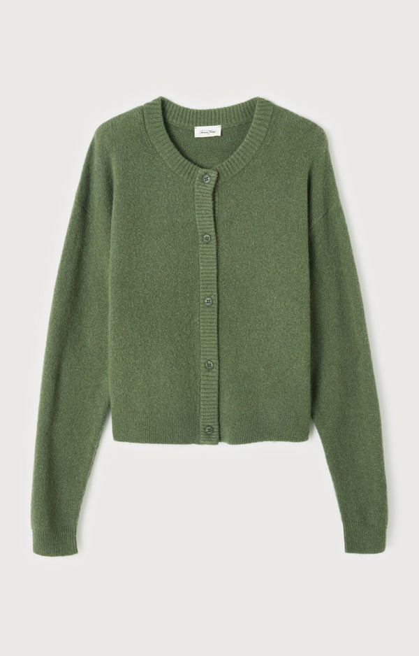 GILET COURT BOULE ML COL ROND BOUTONNE