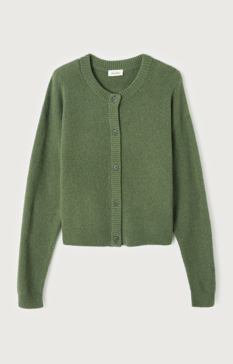 GILET COURT BOULE ML COL ROND BOUTONNE