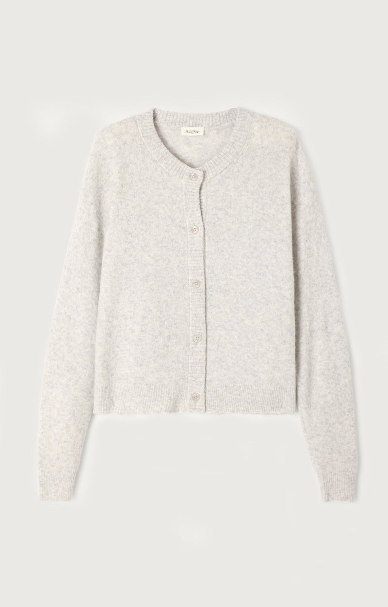 GILET COURT BOULE ML COL ROND BOUTONNE
