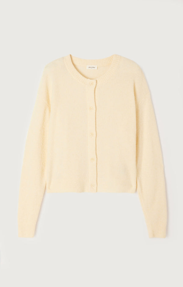 GILET COURT BOULE ML COL ROND BOUTONNE