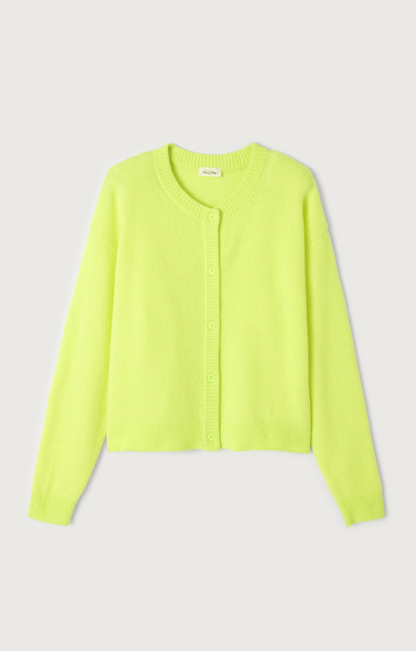 GILET COURT BOULE ML COL ROND BOUTONNE