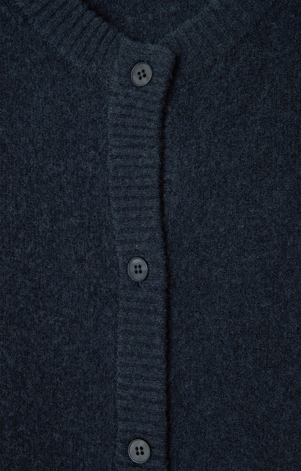 GILET COURT BOULE ML COL ROND BOUTONNE