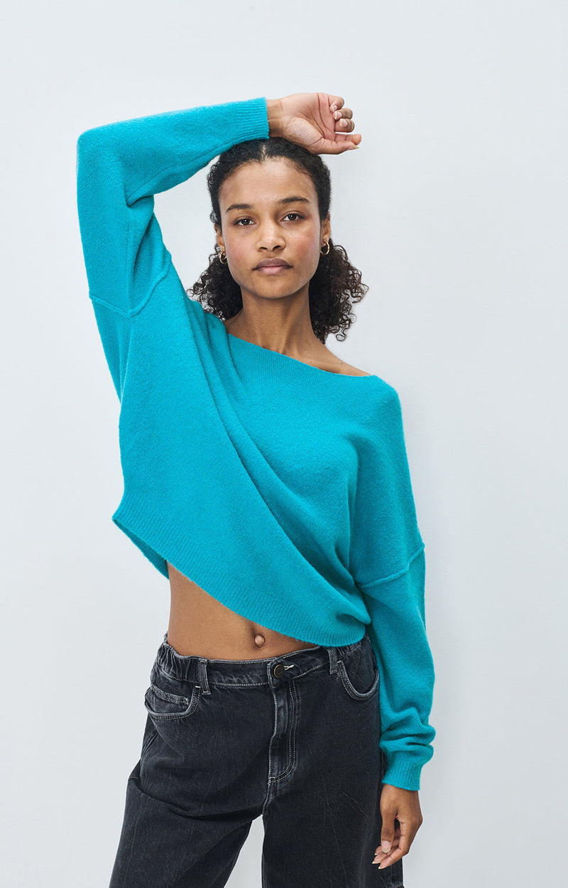 PULL ML COL BATEAU