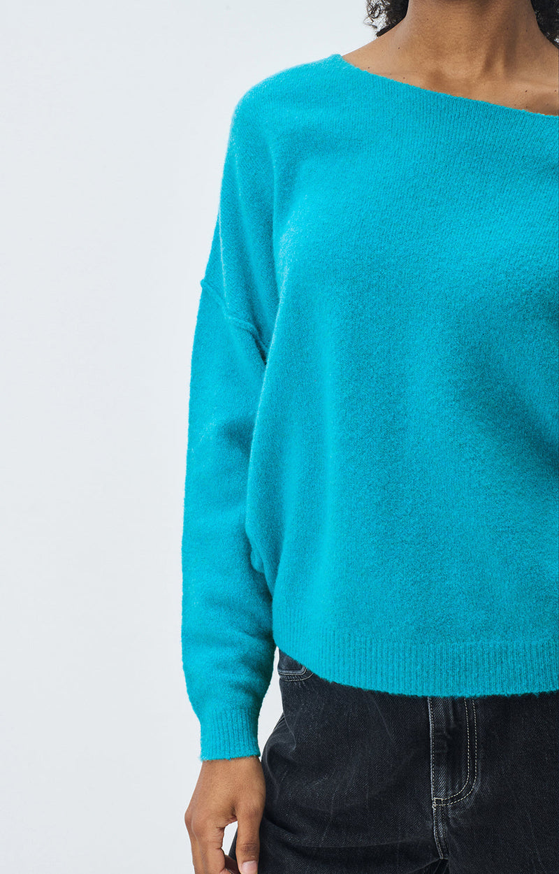 PULL ML COL BATEAU